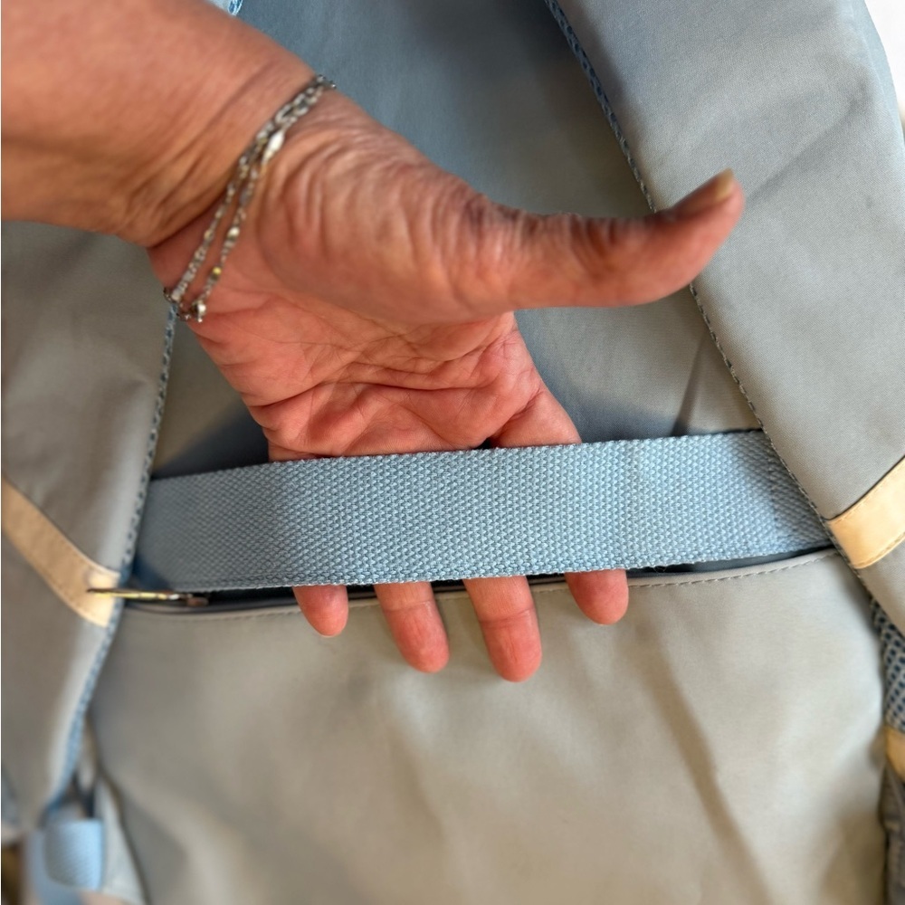 Knuo Light Blue Backpack Bag Travel School Laptop Bag - Picture 6 of 10
